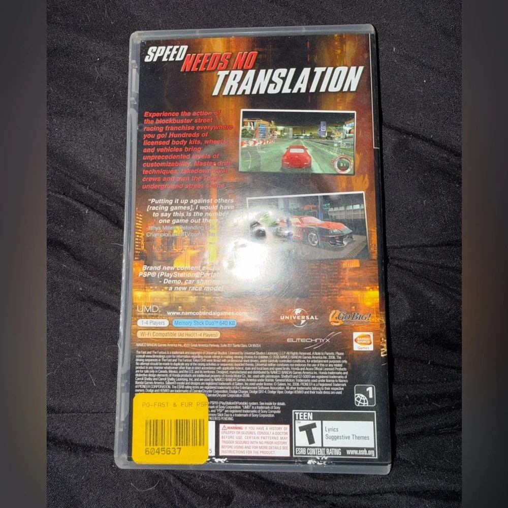 The Fast and the Furious PSP Game - Picture 2 of 4